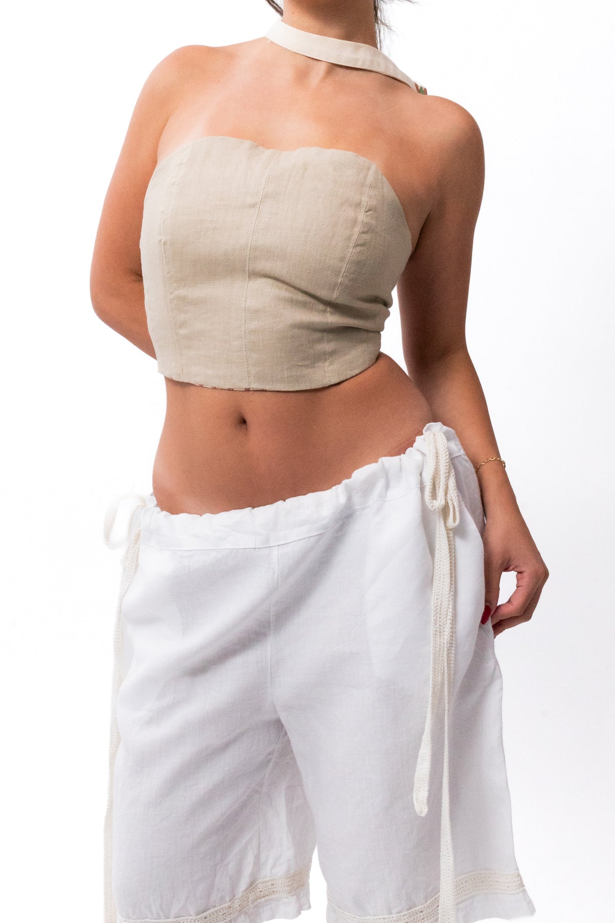 Linen Long Shorts